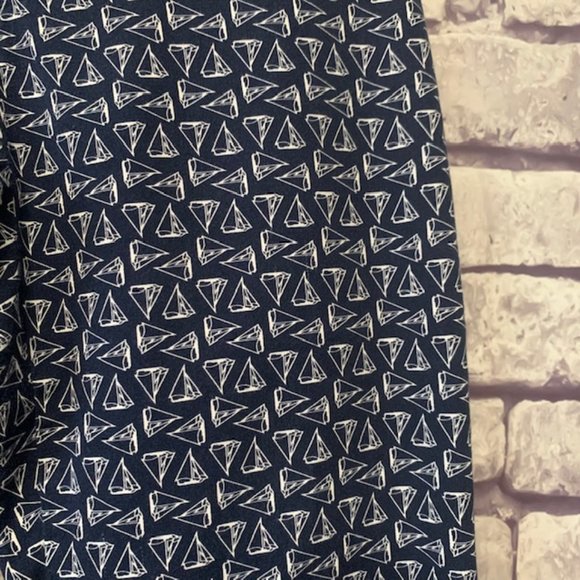 Liz Claiborne Navy & White Pants Size 6 - Picture 3 of 10